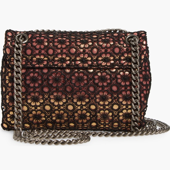 Kurt Geiger Brown Geometric Shoulder Bag with Chain Strap - Picture 5 of 11